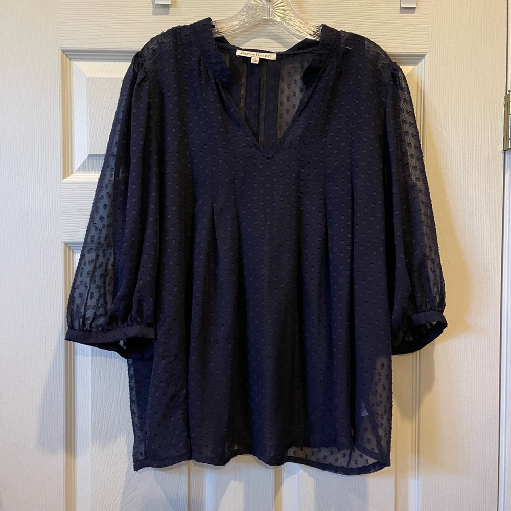 Daniel Rainn Navy Blouse